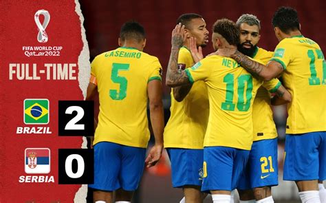 brazil vs serbia highlights richarlison s wonder goal floors serbia favourites brazil begin