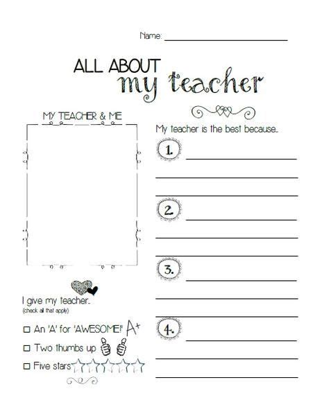 Teaching Kindergarten About Teachers Worksheet