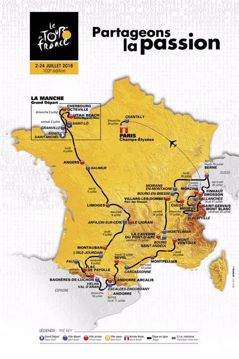 Tradicionalmente se celebra en julio y pertenece al calendario uci worldtour. Voici le parcours du Tour de France 2016