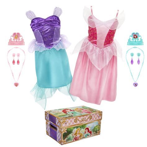 Disney Princess Ariel And Sleeping Beauty Aurora Dress Up And Pretend