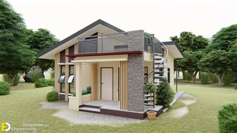 80 Sqm Modern Bungalow House Design With Roof Deck Engineering