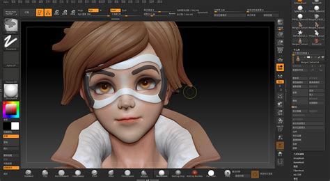 Zbrush练习 守望先锋 猎空战神3 站酷zcool