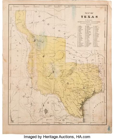 Miscellaneousmaps Map Of Texas To Illustrate Olneys School Geography