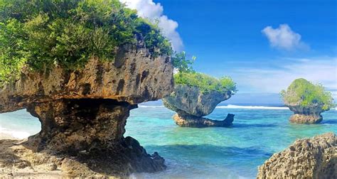 Beautiful Views Tanguisson Beach On Guam Ocean