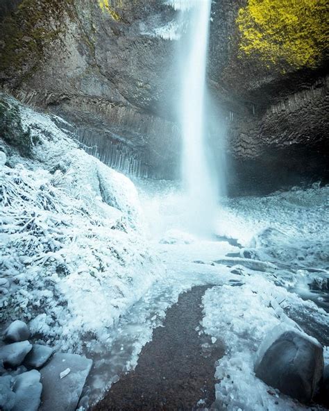 Latourell Falls Is A Stunning Part Of The Gorge With A Massive Drop And