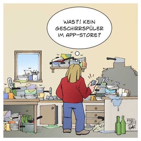 Substantive des männlichen geschlechts (mann, baum). Abwasch-App By Timo Essner | Media & Culture Cartoon ...