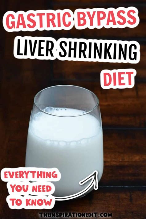 The Liver Shrinking Diet For Gastric Bypass · The Inspiration Edit