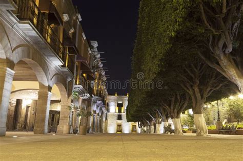 Plaza Principal De Queretaro En La Noche Foto De Archivo Imagen De Edificio México 29678578