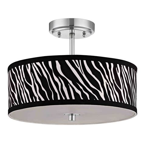 Cheap ceiling lights, buy quality lights & lighting directly from china suppliers:modern children's room cartoon monkey zebra ceiling light for bedroom lamp enjoy ✓free shipping worldwide. Chrome Ceiling Light with Zebra Print Drum Shade - 14 ...