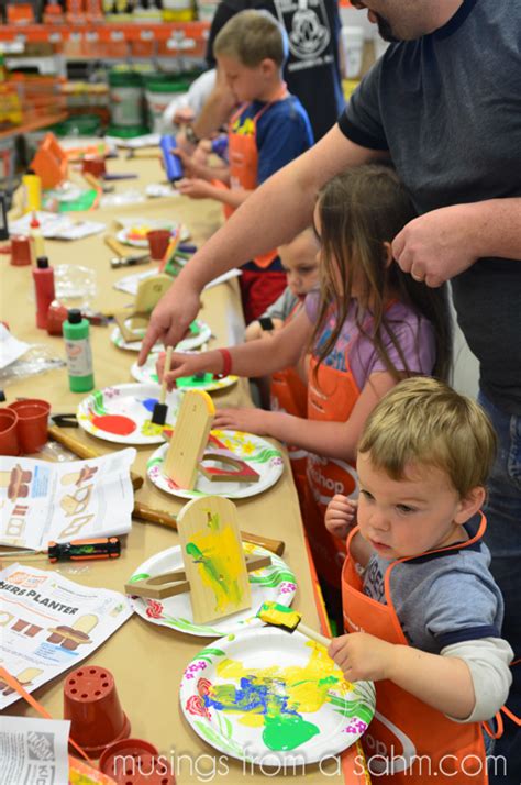 This is a practical workshop that teaches you and your child to build a. DIY for Kids at The Home Depot Kids Workshop #DigIn ...
