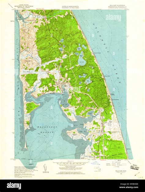 Massachusetts Usgs Historical Topo Map Ma Wellfleet 350694 1958 24000