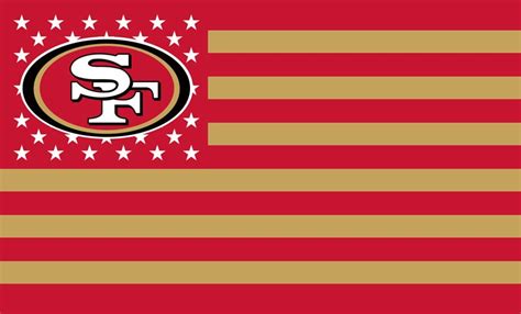 San Francisco 49ers Flag Usa With Stars And Stripes Flag 3x5 Ft Custom