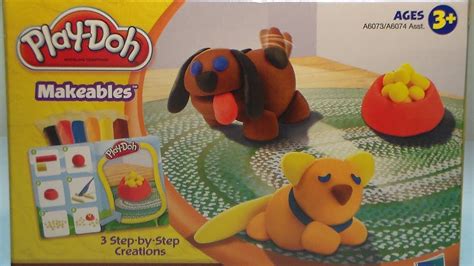 Amazon's choice for play doh sets. Play Doh Makeables - Dog and Cat! - YouTube