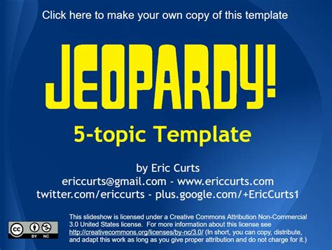 Best Free Jeopardy Templates For The Classroom