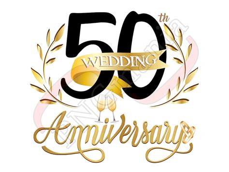 50th Wedding Anniversary Png  Pdf 50 Anniversary Sublimation 50