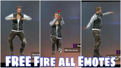 Emotes in real life free fire real life vs. Garena Free Fire All Emotes | Free Fire Emotes & Dances On ...