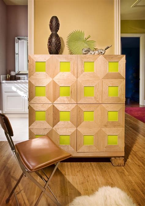 Pax wardrobe built into the wall for guest room and craft supplies storage. Bright armoire desk in Home Office Traditional with ...