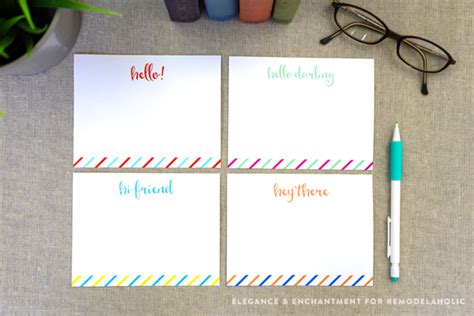 Free shipping on orders $79+! Free Printable Note Cards