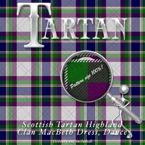 Digital Printable Scottish Tartan Plaid Highland Clan Etsy