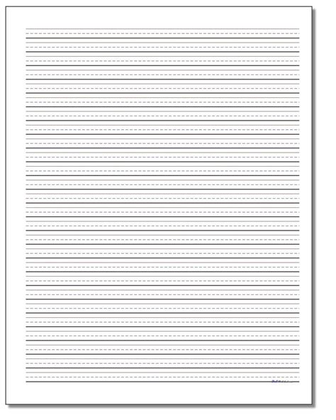 Different spaced lines for different ages; Downloadable 2Nd Grade Writing Paper - handwriting paper small lines picture | Lined writing ...