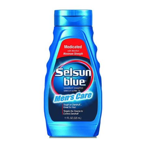 Selsun Blue Medicated With Menthol Maximum Strength Mens Care Dandruff