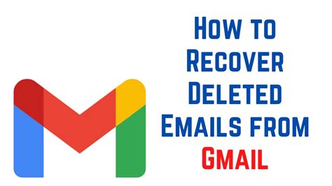 How To Recover Deleted Emails From Gmail Youtube