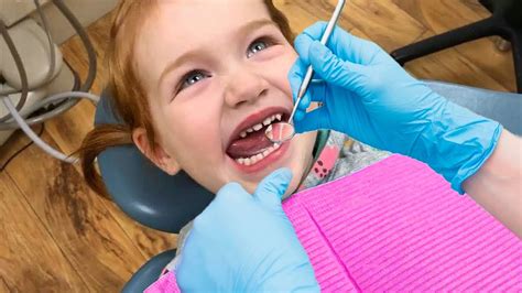 Brave Dentist Visit Adley Has A Tooth Check Up At Our Clinic And Gets