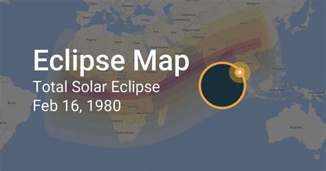 Total Solar Eclipse On February 16 1980 Path Map And Times
