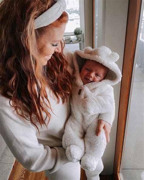 Little Peoples Audrey Roloff Poses With Newborn Son Radley After Shes