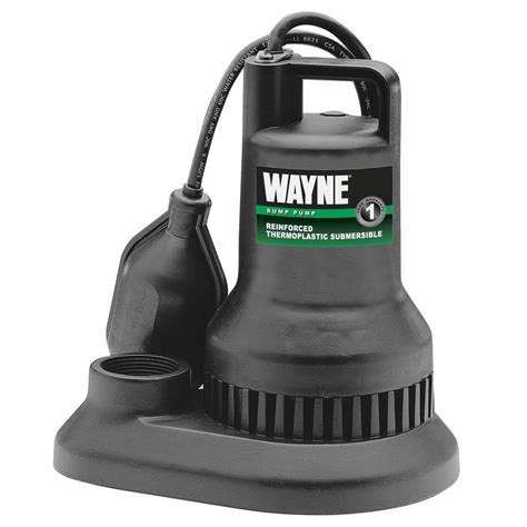 Wayne 12 Hp Thermoplastic Sump Pump Wst50 The Home Depot
