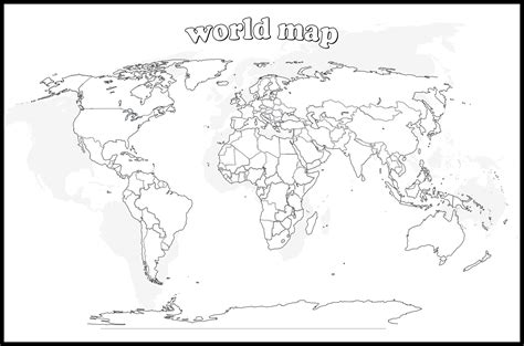 Blank Map Of The World Pdf Printable Blank World Outline Images And Photos Finder