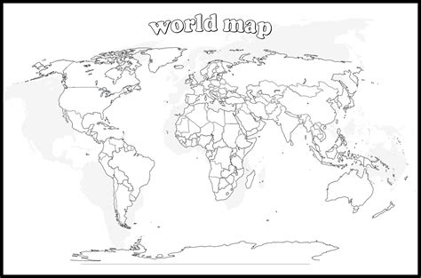 5 free large printable blank world physical map hd in pdf world map
