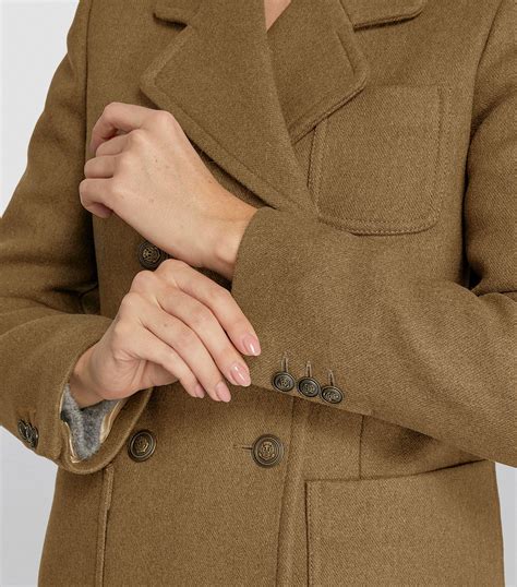 Sale Sandro Wool Blend Double Breasted Coat Harrods Ph