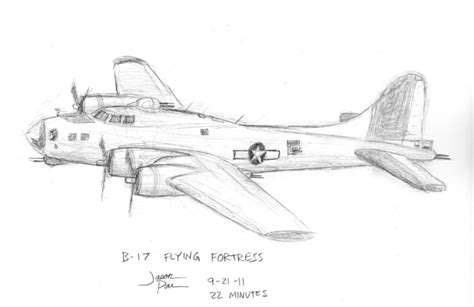 Follow the tutorial to draw the ww2 plane in pencil. How to draw a boeing b17 bomber easy step by step for ...