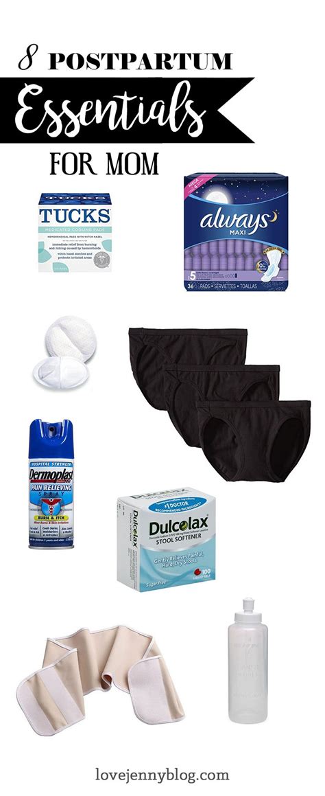 Postpartum Essentials For Mom Mommy Hospital Bag Always Maxi