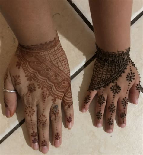 Brown Henna Hand Henna Brown Henna Hand Tattoos