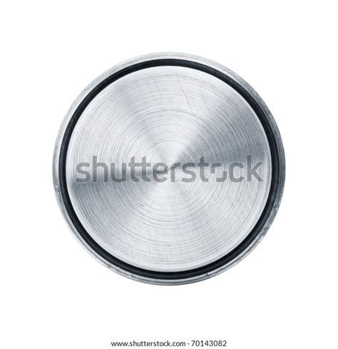 Perfectly Round Metal Object Isolated On Stock Photo Edit Now 70143082