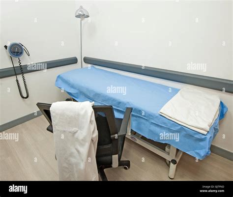 Interior Design Of A Doctors Consultation Room In Medical Clinic Stock