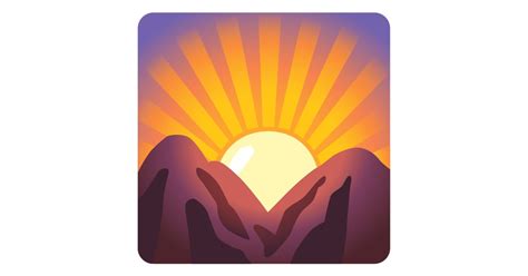 🌄 Sunrise Over Mountains Emoji