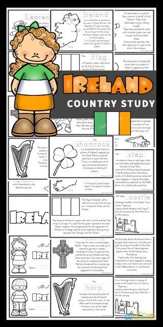 Free Printable Ireland For Kids Reader To Color And Learn Geography