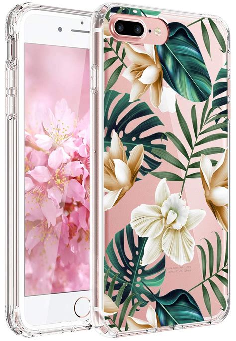 Iphone 6 Case For Girls Iphone 6s Case Girl Floral Green Leaves Tpu Soft Slim Flexible Silicone