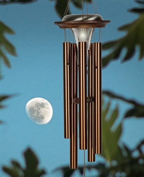 memorial solar wind chime copper 28 inch through the strongest etsy in 2021 solar wind