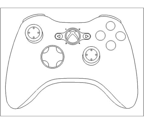 Xbox 360 Controller Drawing At Getdrawings Free Download