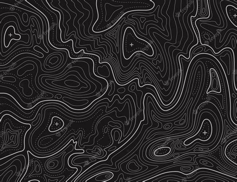 Premium Vector Terrain Map Topographic Contouring Line Cartography