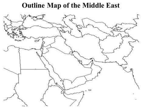 Outline Map Of The Middle East Ppt Download Psdhook