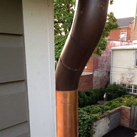 Copper Gutters And Downspouts Downspout Diy Gutters Gutters And