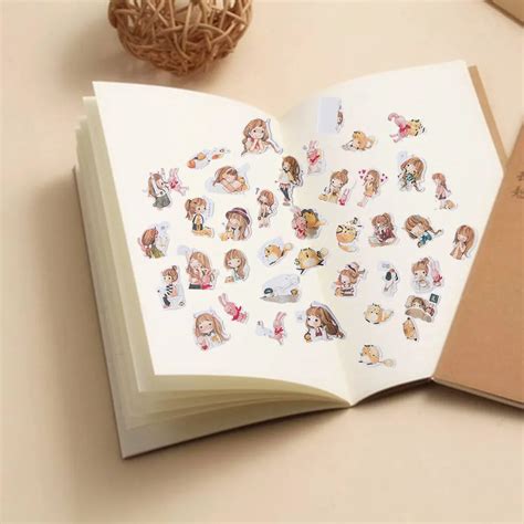 Buy 2 Packs Different Styles Cute Decorative Diary Label Stickers Set For Diy