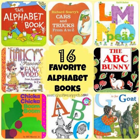 16 Favorite Alphabet Books For Preschoolers School Time Snippets