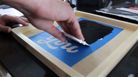 How To Stencil Print Screenprinting