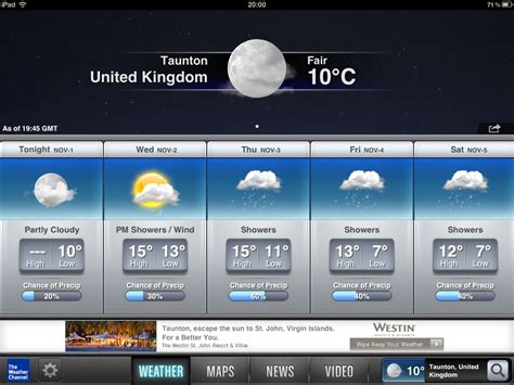 What streaming services have the weather channel? iPad / iPhone App - The Weather Channel - Coolsmartphone